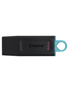 USB Flash Drive DataTraveler Exodia 64 ГБ 1 шт черный голубой Kingston
