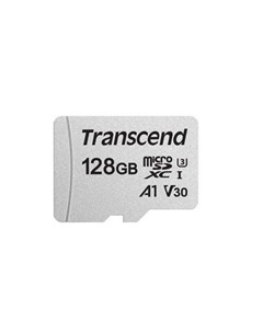 Карта памяти 128Gb MicroSDXC Class10 UHS I U3 A1 TS128GUSD300S A Transcend