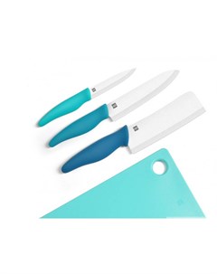 Набор ножей c разделочной доской Ceramic Knife Chopping Block Kit Huohou