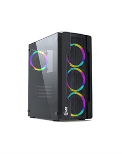 Корпус Mistral X4 Mesh LED Tempered Glass Black ATX без БП CMIXB L4 Powercase