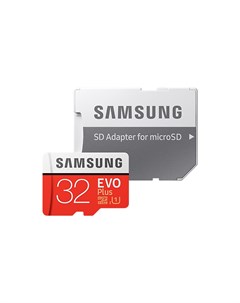 Карта памяти 32Gb Micro Secure Digital HC EVO Plus UHS I Class 10 SAM MB MC32GARU с переходником под Samsung