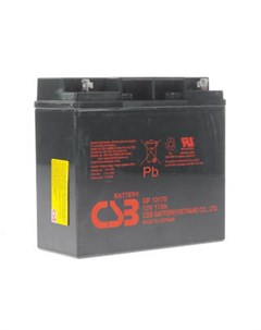 Аккумулятор для ИБП GP 12170 12V 17Ah клеммы B3 под болт М5 с гайкой Csb