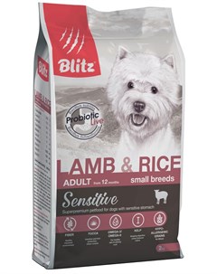 Сухой корм для собак Lamb Rice Small Breeds Adult 2 кг Blitz