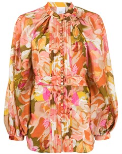 Блузка Lawson с поясом и цветочным принтом Acler