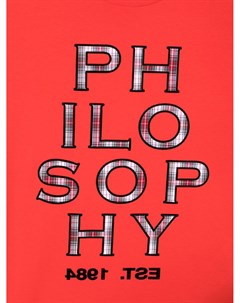 Топ с длинными рукавами и логотипом Philosophy di lorenzo serafini kids