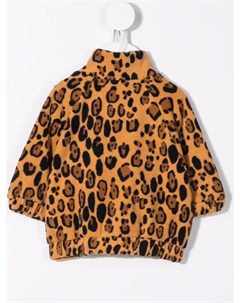 Флисовая куртка с леопардовым принтом Mini rodini