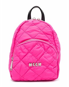 Стеганый мини рюкзак Msgm kids