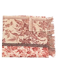 Кашемировый шарф с цветочным принтом Pierre-louis mascia
