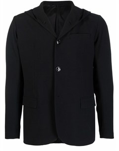 Однобортный пиджак с капюшоном Emporio armani
