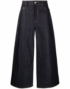 Широкие джинсы с контрастной строчкой Sunnei