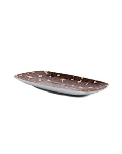 Прямоугольная тарелка с леопардовым узором L’objet