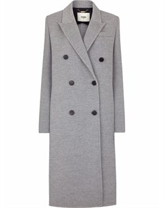Двубортное шерстяное пальто Fendi