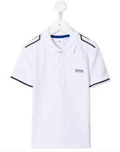 Рубашка поло с логотипом и вставками Boss kidswear