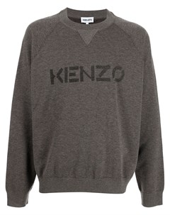 Джемпер с круглым вырезом и логотипом Kenzo