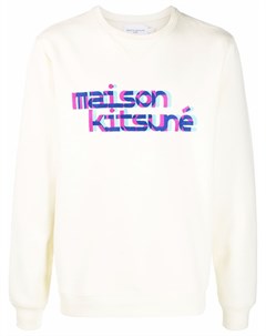 Толстовка с круглым вырезом и логотипом Maison kitsuné