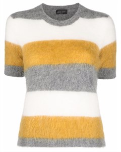 Полосатый свитер с короткими рукавами Roberto collina