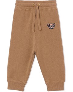 Кашемировые брюки с вышивкой Thomas Bear Burberry kids