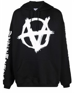 Флисовое худи Anarchy с логотипом Vetements