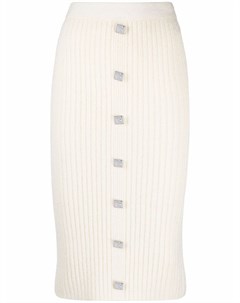 Декорированная юбка миди в рубчик Giuseppe di morabito