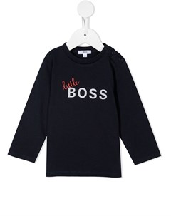 Футболка с длинными рукавами и логотипом Boss kidswear