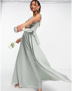 Мягкая юбка макси от комплекта Bridesmaid Asos design
