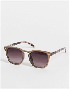 Серые квадратные солнцезащитные очки в стиле унисекс Aj morgan