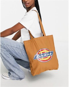 Коричневая сумка тоут с логотипом Icon Dickies