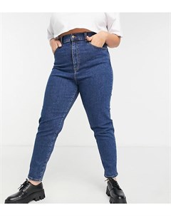 Синие выбеленные прямые джинсы Nora Dr denim plus