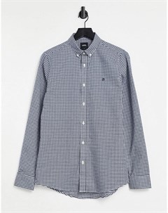 Светло синяя оксфордская рубашка в клетку Burton Burton menswear