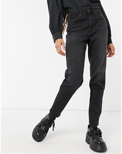 Черные выбеленные джинсы в винтажном стиле Veneda Only