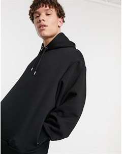 Черный oversized худи River island