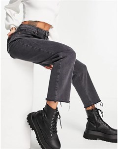 Черные прямые джинсы New look