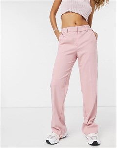 Расклешенные брюки розового цвета от комплекта Y.a.s