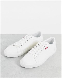 Белые кроссовки с маленьким ярлычком Woodward Levi's®