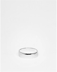 Широкое серебристое кольцо Asos design