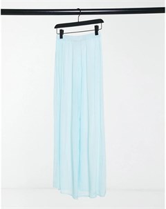 Голубые пляжные брюки с разрезом от комплекта Asos design