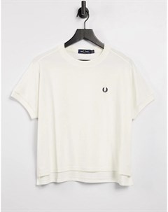 Белая футболка с круглым вырезом Fred perry