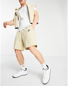 Флисовые шорты песочного цвета Tech Fleece Nike
