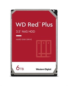 Жесткий диск Original SATA III 6Tb WD60EFZX NAS Red Plus WD60EFZX Western digital (wd)