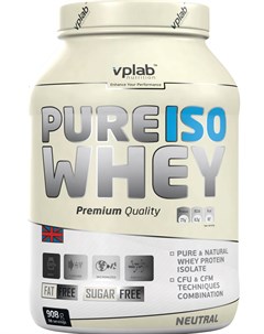 Протеины Pure Iso Whey 908 гр нейтральный Vplab nutrition