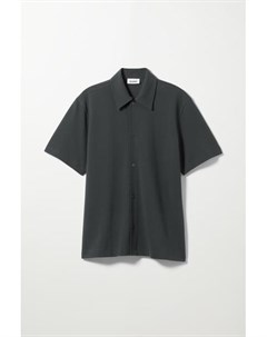 Рубашка Pass из ткани пике с короткими рукавами Weekday