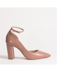 Розовые кожаные туфли Velvet