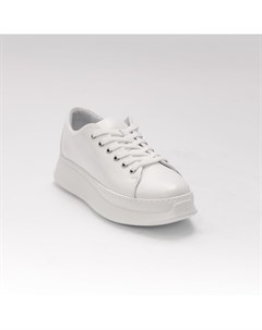 Белые кожаные кроссовки Calipso Калипсо