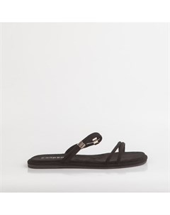 Черные сандалии из искусственного велюра Calipso