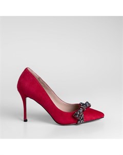 Красные туфли из натурального велюра Calipso
