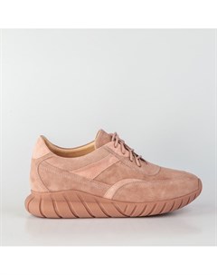 Розовые кожаные кроссовки Calipso