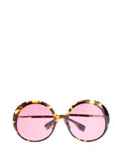 Очки круглой формы с черепаховым узором Fendi (sunglasses)