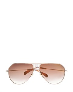 Солнцезащитные очки в золотистой оправе авиатор Givenchy (sunglasses)