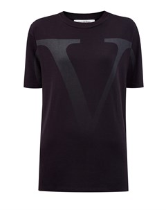 Удлиненная футболка VLOGO из мягкого джерси Valentino
