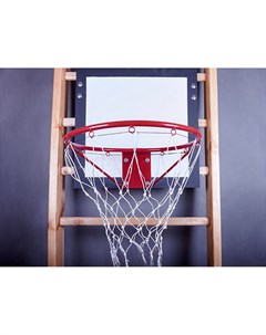 Щит баскетбольный навесной 60x60см с кольцом и сеткой 2 63 Гимнаст